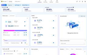 microsoft Clarity 好用的微软网站数据统计工具 - 鹿泽笔记