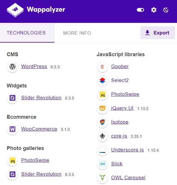 Wappalyzer