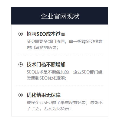 企业官网现状